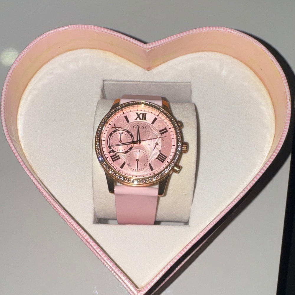Guess Rose Gold and Pink Women's Watch
